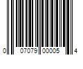 Barcode Image for UPC code 007079000054