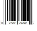 Barcode Image for UPC code 007081000097