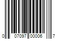 Barcode Image for UPC code 007097000067