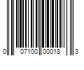 Barcode Image for UPC code 007100000183