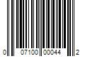 Barcode Image for UPC code 007100000442