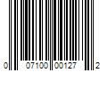 Barcode Image for UPC code 007100001272