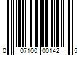 Barcode Image for UPC code 007100001425