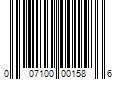 Barcode Image for UPC code 007100001586