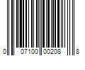 Barcode Image for UPC code 007100002088