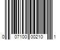 Barcode Image for UPC code 007100002101