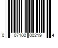 Barcode Image for UPC code 007100002194