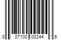 Barcode Image for UPC code 007100002446