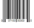 Barcode Image for UPC code 007100003030