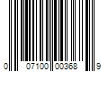 Barcode Image for UPC code 007100003689