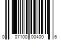 Barcode Image for UPC code 007100004006