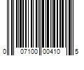 Barcode Image for UPC code 007100004105