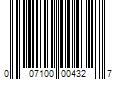 Barcode Image for UPC code 007100004327