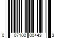 Barcode Image for UPC code 007100004433