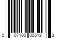 Barcode Image for UPC code 007100005133