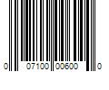 Barcode Image for UPC code 007100006000