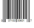 Barcode Image for UPC code 007100006017