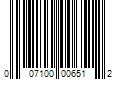 Barcode Image for UPC code 007100006512