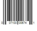 Barcode Image for UPC code 007100006741