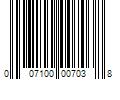 Barcode Image for UPC code 007100007038