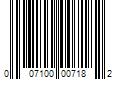 Barcode Image for UPC code 007100007182