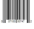 Barcode Image for UPC code 007100007472