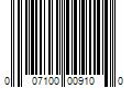 Barcode Image for UPC code 007100009100