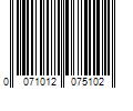 Barcode Image for UPC code 0071012075102