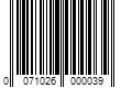 Barcode Image for UPC code 0071026000039