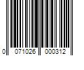 Barcode Image for UPC code 0071026000312