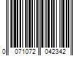 Barcode Image for UPC code 0071072042342