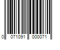 Barcode Image for UPC code 0071091000071