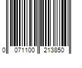 Barcode Image for UPC code 0071100213850