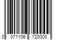 Barcode Image for UPC code 0071106720000