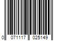 Barcode Image for UPC code 0071117025149