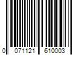 Barcode Image for UPC code 0071121610003