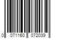 Barcode Image for UPC code 0071160072039