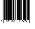 Barcode Image for UPC code 0071160116474