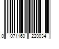 Barcode Image for UPC code 0071160220034