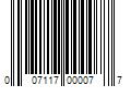 Barcode Image for UPC code 007117000077