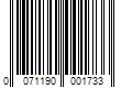 Barcode Image for UPC code 0071190001733