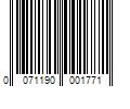 Barcode Image for UPC code 0071190001771