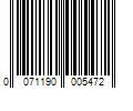 Barcode Image for UPC code 0071190005472