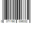 Barcode Image for UPC code 0071190006332