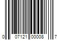 Barcode Image for UPC code 007121000087