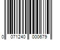 Barcode Image for UPC code 0071240000679