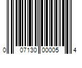 Barcode Image for UPC code 007130000054