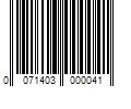 Barcode Image for UPC code 0071403000041