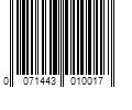 Barcode Image for UPC code 0071443010017