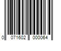 Barcode Image for UPC code 0071602000064